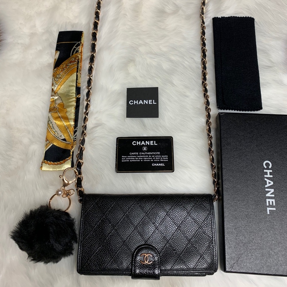 Chanel Leather Wallet on Chain